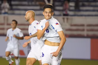 Sandro Reyes ghi bàn thắng thứ hai cho đội tuyển Philippines. (Ảnh: PFF)