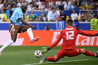 Lukaku vẫn chưa có duyên ghi bàn tại EURO 2024. (Ảnh: UEFA)
