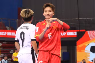 Đội tuyển futsal nữ Việt Nam khởi đầu thuận lợi. (Ảnh: VFF)