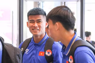 Các thành viên U23 Việt Nam hứng khởi cho giải đấu mới. (Ảnh: VFF)
