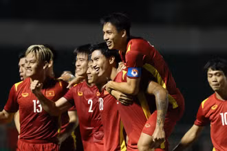 Hai chiến thắng tại giải giao hữu quốc tế Hưng Thịnh 2022 đã giúp đội tuyển Việt Nam tăng 1 bậc trên Bảng xếp hạng tháng 10 của FIFA. (Ảnh: VFF)