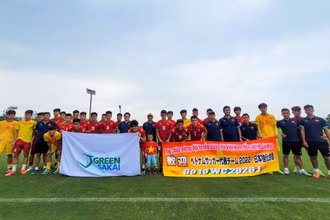 U20 Việt Nam hoàn tất đợt “rèn quân” tại Trung tâm huấn luyện J-Green Sakai, Nhật Bản. (Ảnh: VFF)