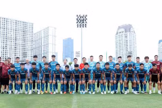 Đội tuyển bóng đá nam Olympic Việt Nam đón thêm nhân sự mới. (Ảnh: VFF)