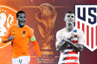 Hà Lan đối đầu Mỹ ở trận đấu đầu tiên vòng loại trực tiếp World Cup 2022. (Ảnh: KhelNow)