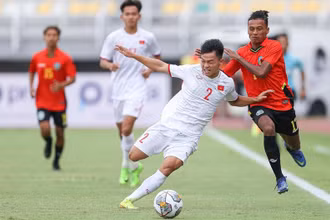 U20 Việt Nam thắng 4-0 U20 Timor-Leste tại Vòng loại U20 châu Á 2023 tháng 9 vừa qua. (Ảnh: VFF)