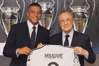 Kylian Mbappe sẽ khoác áo số 9 tại Real Madrid. (Ảnh: Real Madrid)