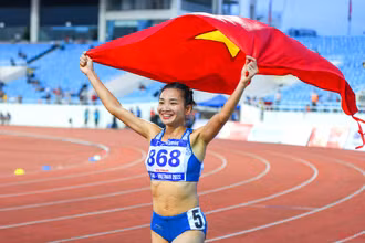 Nguyễn Thị Oanh là vận động viên tiêu biểu của thể thao Việt Nam năm 2022. (Ảnh: THÀNH ĐẠT)
