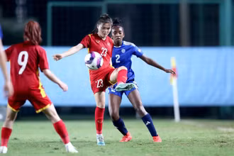 U17 nữ Việt Nam chấp nhận thua sát nút U17 nữ Philippines. (Ảnh: VFF)