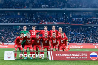 Đội hình đội tuyển Nga. (Ảnh: RFU)