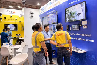 Gian hàng HTSC tại triển lãm Smart City Asia 2024.
