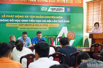 Ban tổ chức cung cấp thông tin về Giải bóng rổ học sinh tiểu học Hà Nội lần thứ 18. 