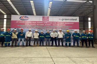 Khởi công gia công chế tạo và tổ hợp module sản xuất Hydro xanh - Dự án Hydrogreen steel project.