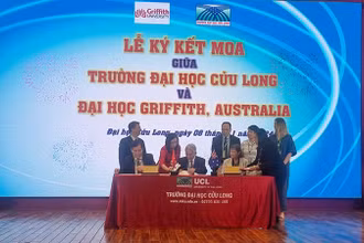 Trường đại học Cửu Long ký kết hợp tác với Đại học Griffith (Australia).