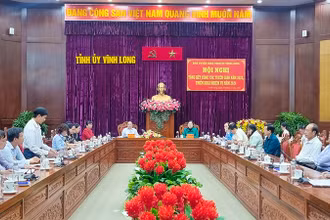 Quang cảnh hội nghị sáng 26/12. 