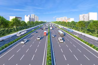 Dự án Vành đai 4 Thành phố Hồ Chí Minh dài khoảng 200km, đi qua tỉnh Bà Rịa-Vũng Tàu, Đồng Nai, Bình Dương, Long An và Thành phố Hồ Chí Minh. (Ảnh: QUÝ HIỀN)