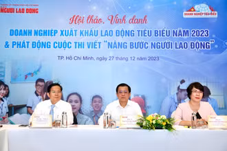 Hội thảo Xuất khẩu lao động sáng 27/12.