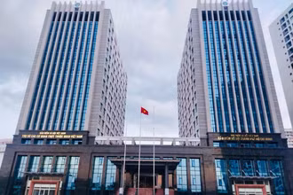 Trụ sở mới của Cơ quan Bảo hiểm Xã hội Thành phố Hồ Chí Minh, số 5, đường Nguyễn Đổng Chi, phường Tân Phú, quận 7.