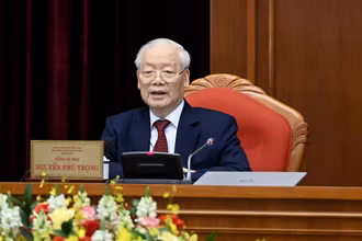 Quang cảnh Phiên bế mạc Hội nghị Trung ương lần thứ chín, khóa XIII.