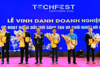Vinh danh 5 doanh nghiệp Hải Phòng có hoạt động đổi mới sáng tạo và khởi nghiệp nổi bật.