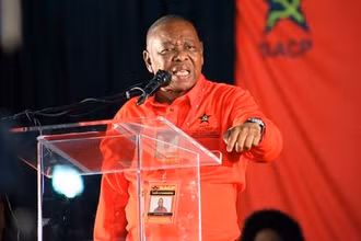 Tổng Bí thư Đảng Cộng sản Nam Phi, Tiến sĩ Blade Nzimande. (Ảnh: REUTERS)