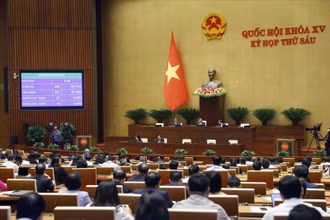 Quốc hội thông qua Luật Căn cước. (Ảnh: TTXVN)