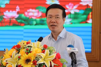 Ủy viên Bộ Chính trị, Thường trực Ban Bí thư Võ Văn Thưởng phát biểu chỉ đạo tại buổi làm việc.