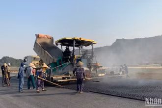 Thi công dự án cao tốc bắc-nam đoạn Mai Sơn-quốc lộ 45.