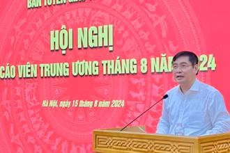 Phó Trưởng Ban Tuyên giáo Trung ương Phan Xuân Thủy kết luận hội nghị.