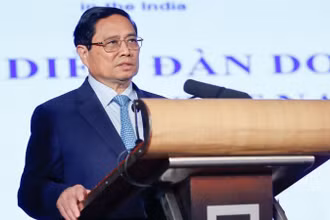 Thủ tướng Phạm Minh Chính phát biểu ý kiến tại Diễn đàn.