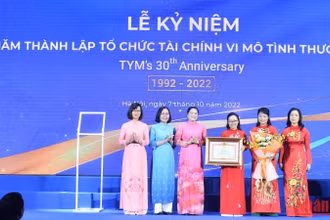 Tổ chức Tài chính vi mô Tình Thương nhận Bằng khen của Thủ tướng Chính phủ.