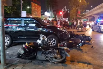 Hiện trường vụ tai nạn.