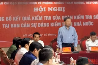 Đại tướng Tô Lâm phát biểu tại hội nghị. 