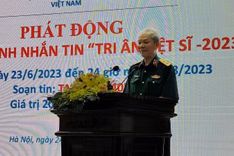 Trung tướng Hoàng Khánh Hưng phát động Chương trình nhắn tin Tri ân liệt sĩ - 2023.