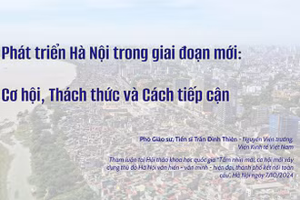 Phát triển Hà Nội trong giai đoạn mới: Cơ hội, Thách thức và Cách tiếp cận 