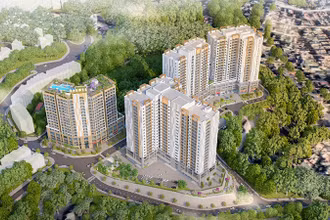 Phối cảnh dự án khu nhà ở xã hội thuộc khu dân cư đồi Ngân hàng, phường Hồng Hải và phường Cao Thắng, thành phố Hạ Long, Quảng Ninh. (Ảnh: Quang Thọ)