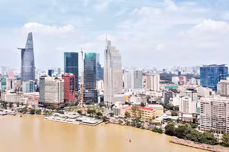 Một góc đô thị Thành phố Hồ Chí Minh hôm nay. (Ảnh: Nguyên Anh)