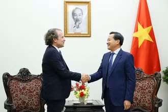 Phó Thủ tướng Lê Minh Khái tiếp ông Daniel Rosen, Giám đốc điều hành Tập đoàn Rosen Partner LLC (Hoa Kỳ). (Ảnh: VGP)