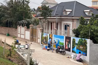 Một góc xã nông thôn mới Cổ Đô, huyện Ba Vì, Hà Nội.