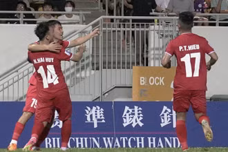 Hải Phòng FC lội ngược dòng thắng Rangers. (Ảnh: VOV)