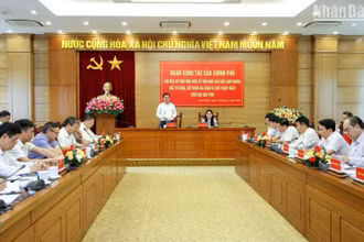 Đoàn công tác của Chính phủ làm việc với lãnh đạo tỉnh Vĩnh Phúc.