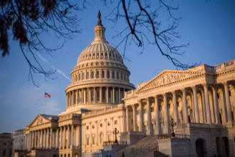 Tòa nhà Quốc hội Mỹ ở Washington, DC. (Ảnh: AFP/TTXVN)