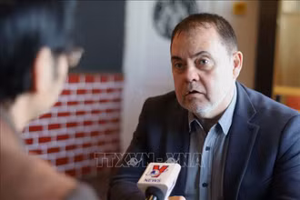 Chuyên gia Grigory Trofimchuk - Chủ tịch Quỹ nghiên cứu Khoa học Á-Âu. (Ảnh: TTXVN)