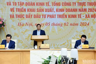 Thủ tướng Phạm Minh Chính dự và chỉ đạo tại buổi làm việc với Ủy ban Quản lý vốn Nhà nước tại doanh nghiệp và 19 tập đoàn, tổng công ty.