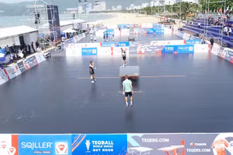 Giải Teqball Thế giới 2024 được tổ chức tại bãi biển Quảng trường Chiến Thắng, thành phố Quy Nhơn.