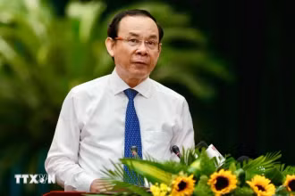 Ông Nguyễn Văn Nên, Ủy viên Bộ Chính trị, Bí thư Thành ủy Thành phố Hồ Chí Minh. (Ảnh: TTXVN)