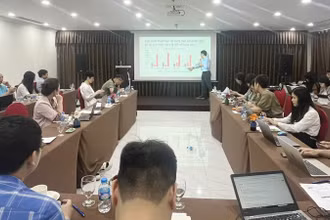 Quang cảnh buổi tập huấn.