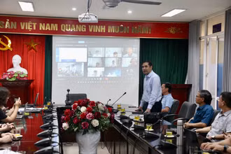Cục trưởng Cục Việc làm (Bộ Lao động- Thương binh và Xã hội) Vũ Trọng Bình phát biểu tại chương trình.