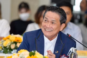 Ông Đặng Văn Thành – Chủ tịch Tập đoàn Thành Thành Công, đại diện TTC AgriS phát biểu tại Tọa đàm, xây dựng ý kiến phát triển kinh tế tuần hoàn cho nông nghiệp Việt Nam trên nền tảng phát triển bền vững. Ảnh: ĐỘC LẬP