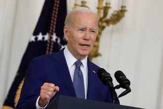 Tổng thống Mỹ Joe Biden phát biểu tại một sự kiện ở Nhà Trắng hôm 26/6. Ảnh: REUTERS