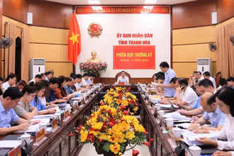 Phiên họp thường kỳ Ủy ban nhân dân tỉnh Thanh Hóa tháng 5 năm 2023.